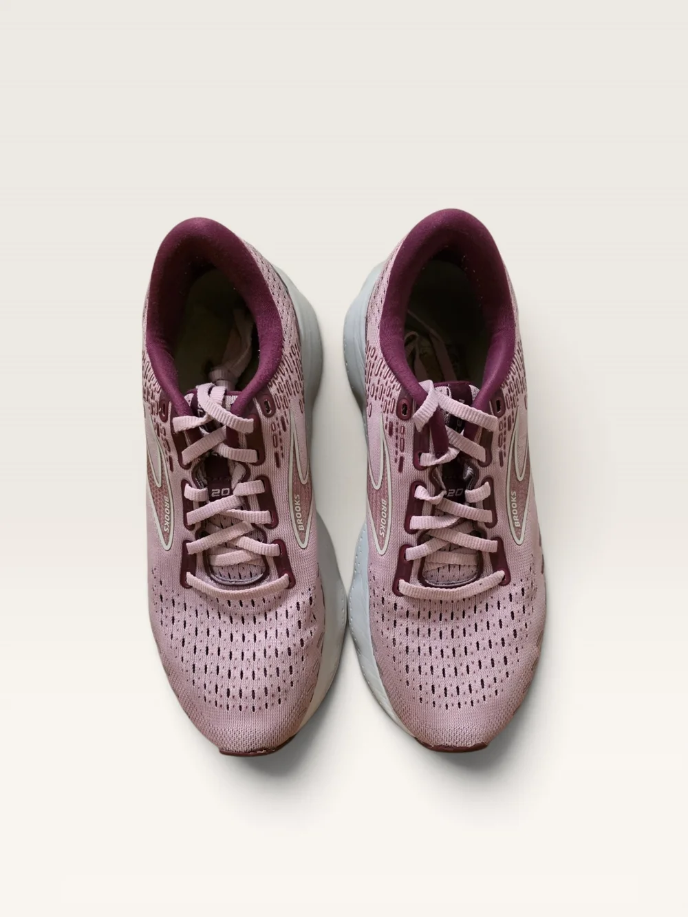 Brooks Glycerin 20 Women's Running Shoes Size 8.5 Mauve Pink Purple Sneakers